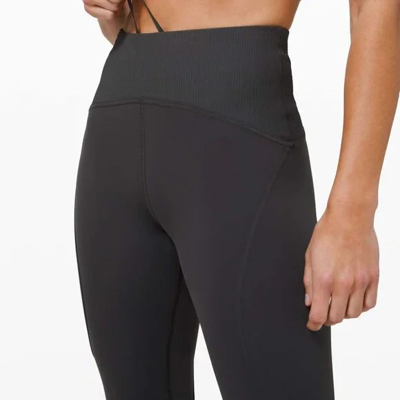 Lululemon Train Free High-Rise Crop 23" - Graphite Grey - Size 6 - Picture 4 of 7